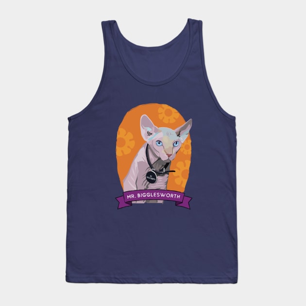 Mr. Bigglesworth Tank Top by chrisayerscreative